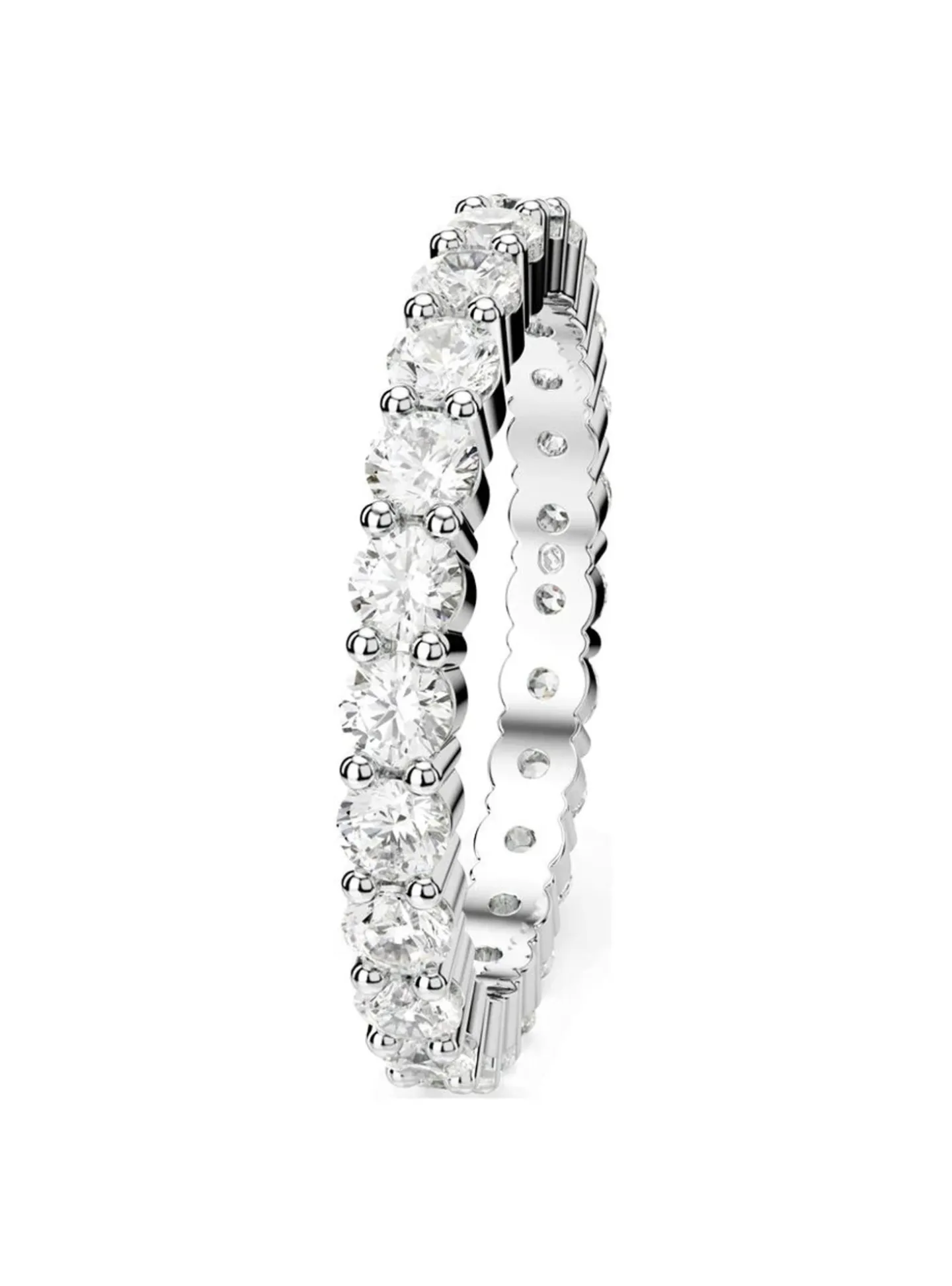Bague Swarovski Matrix argenté_x005f_x000D_T52