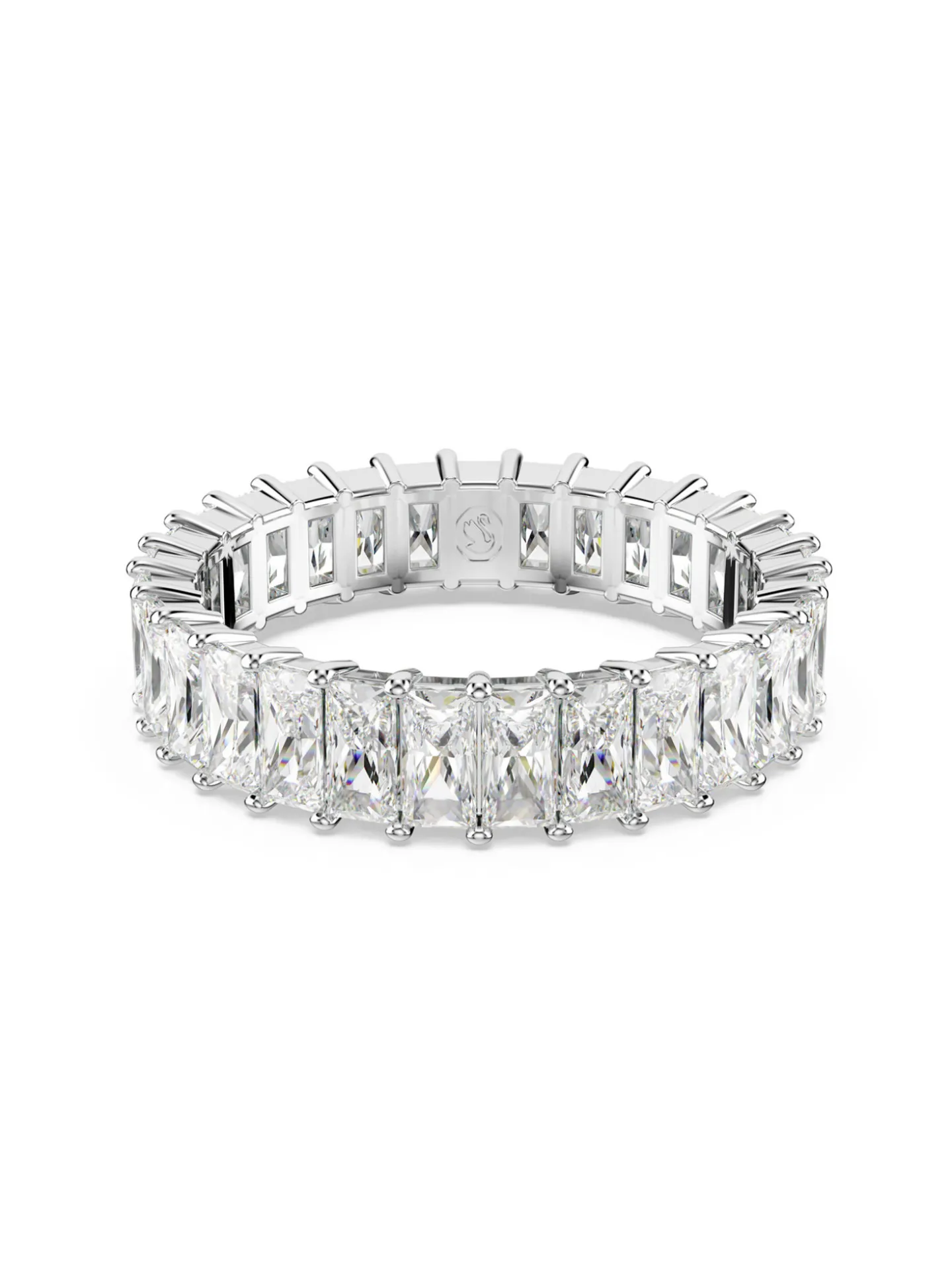 Bague Swarovski Matrix blanche 55