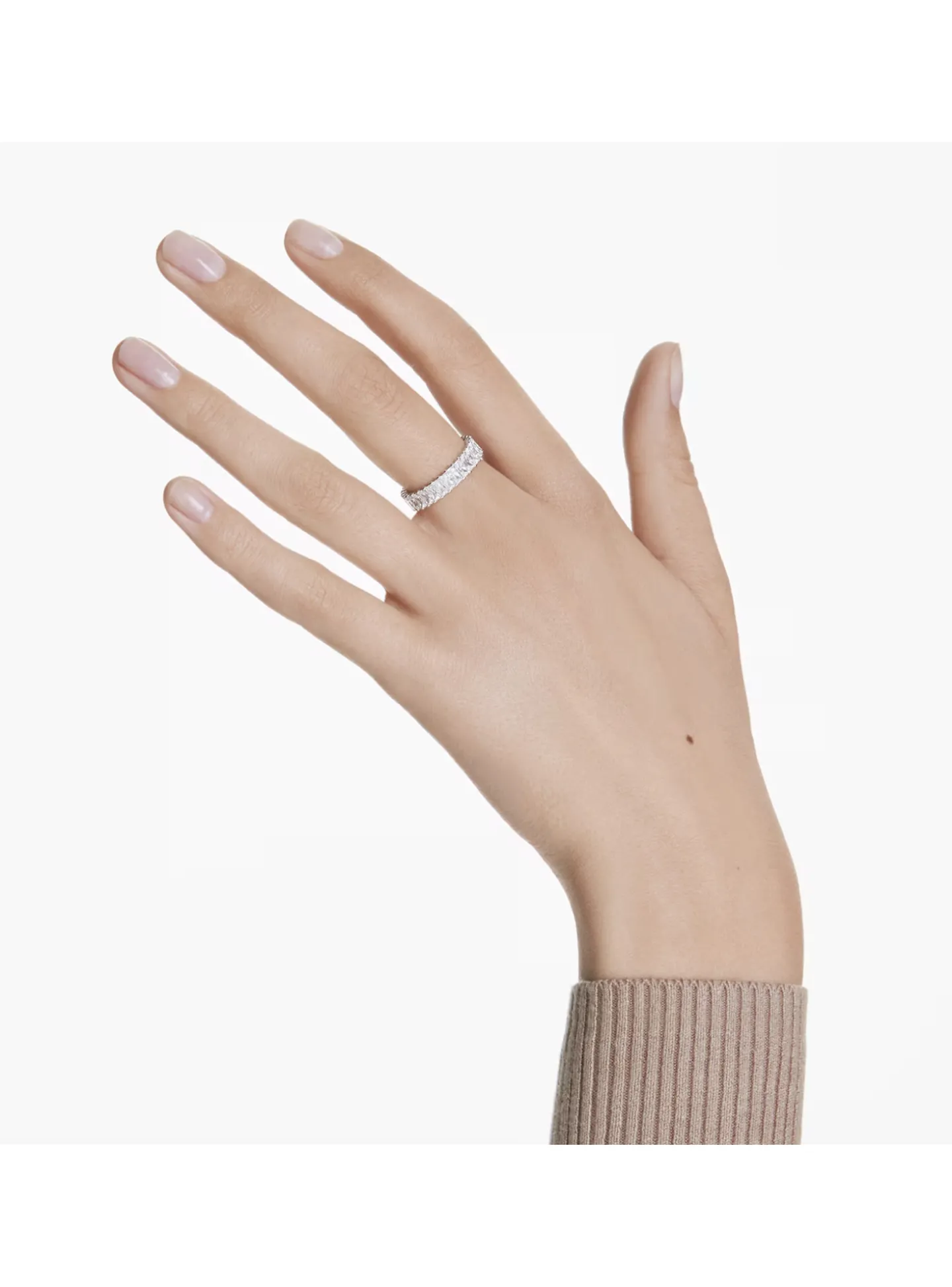 Bague Swarovski Matrix blanche 55