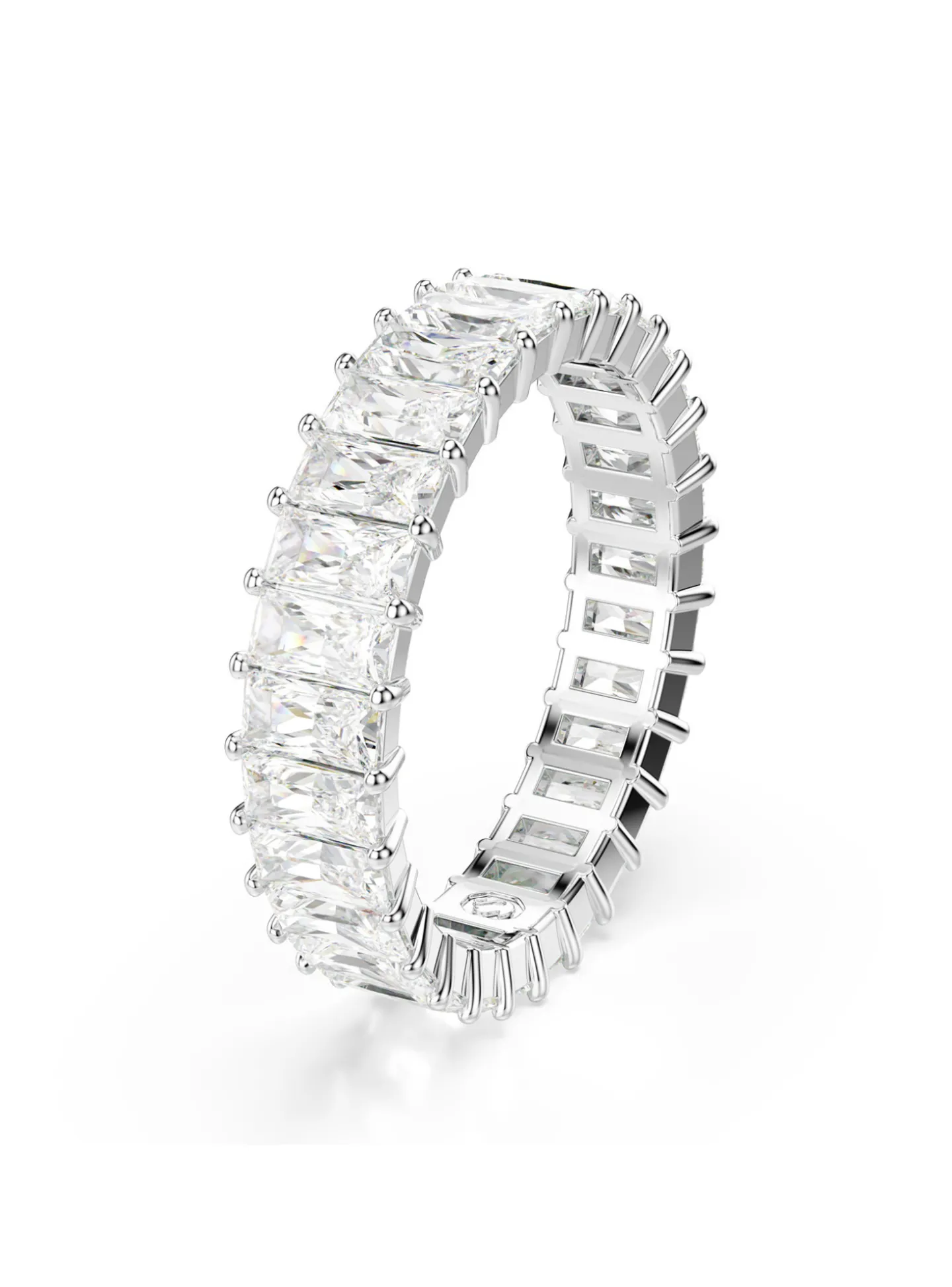 Bague Swarovski Matrix blanche 55