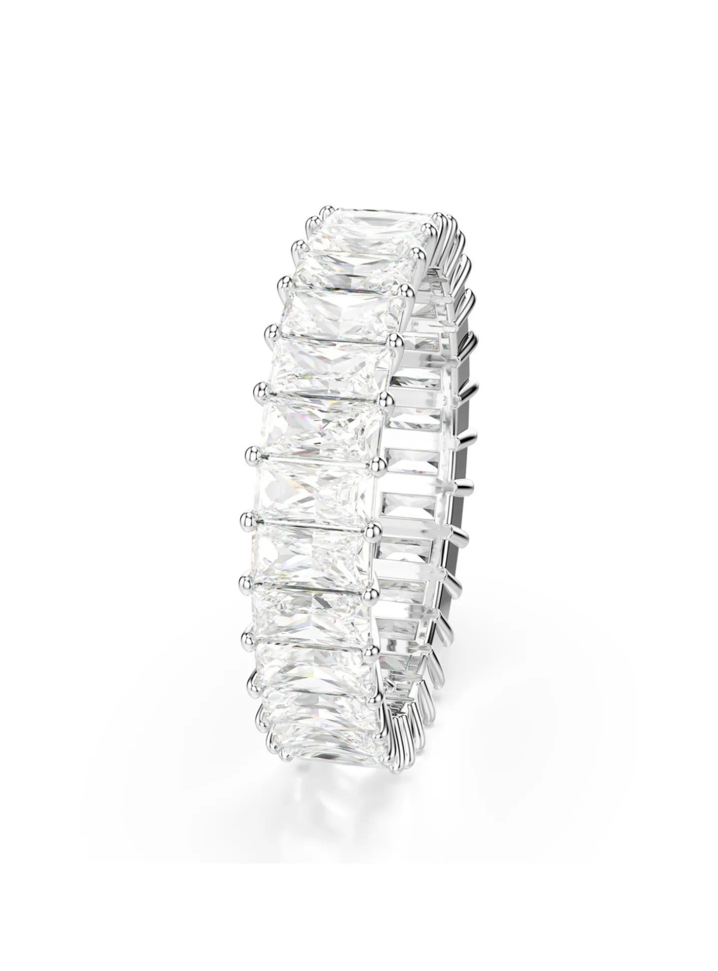 Bague Swarovski Matrix blanche 55