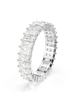 Bague Swarovski Matrix taille baguette 60