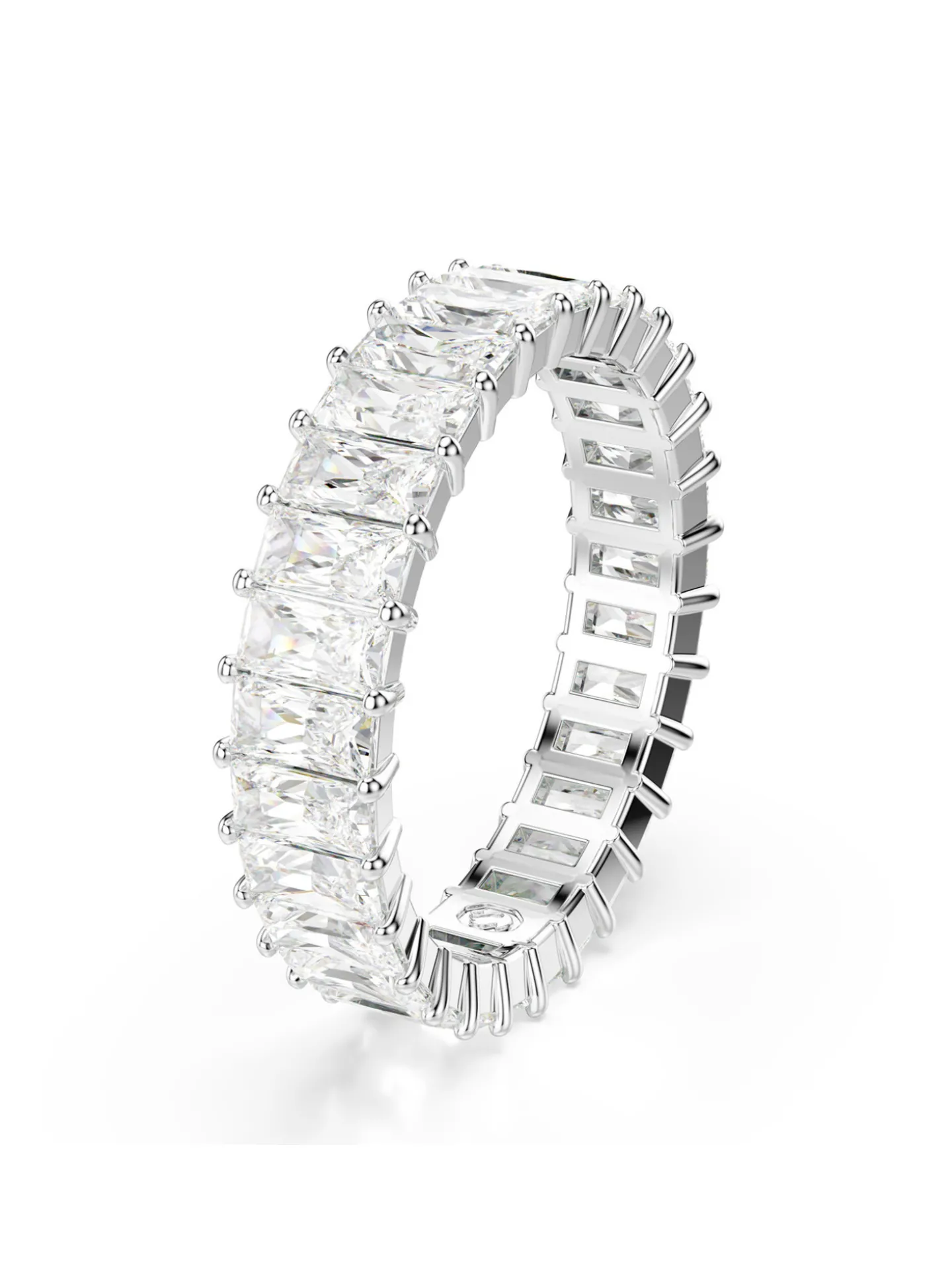 Bague Swarovski Matrix taille baguette 60