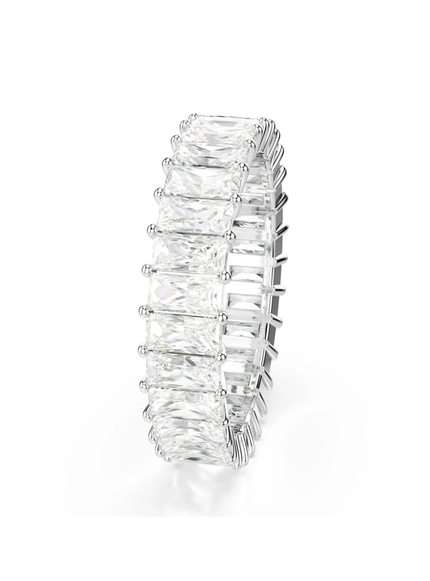 Bague Swarovski Matrix taille baguette 60