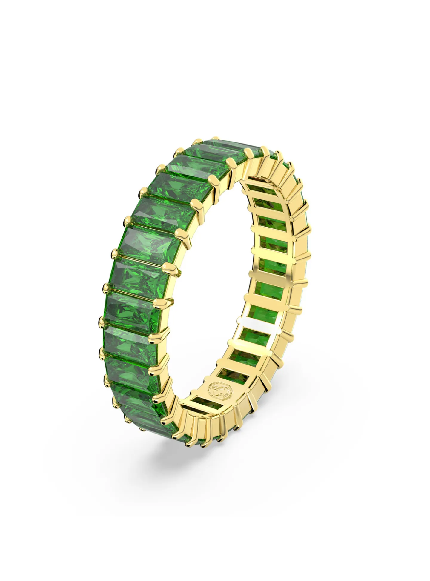 Bague Swarovski Matrix verte 52