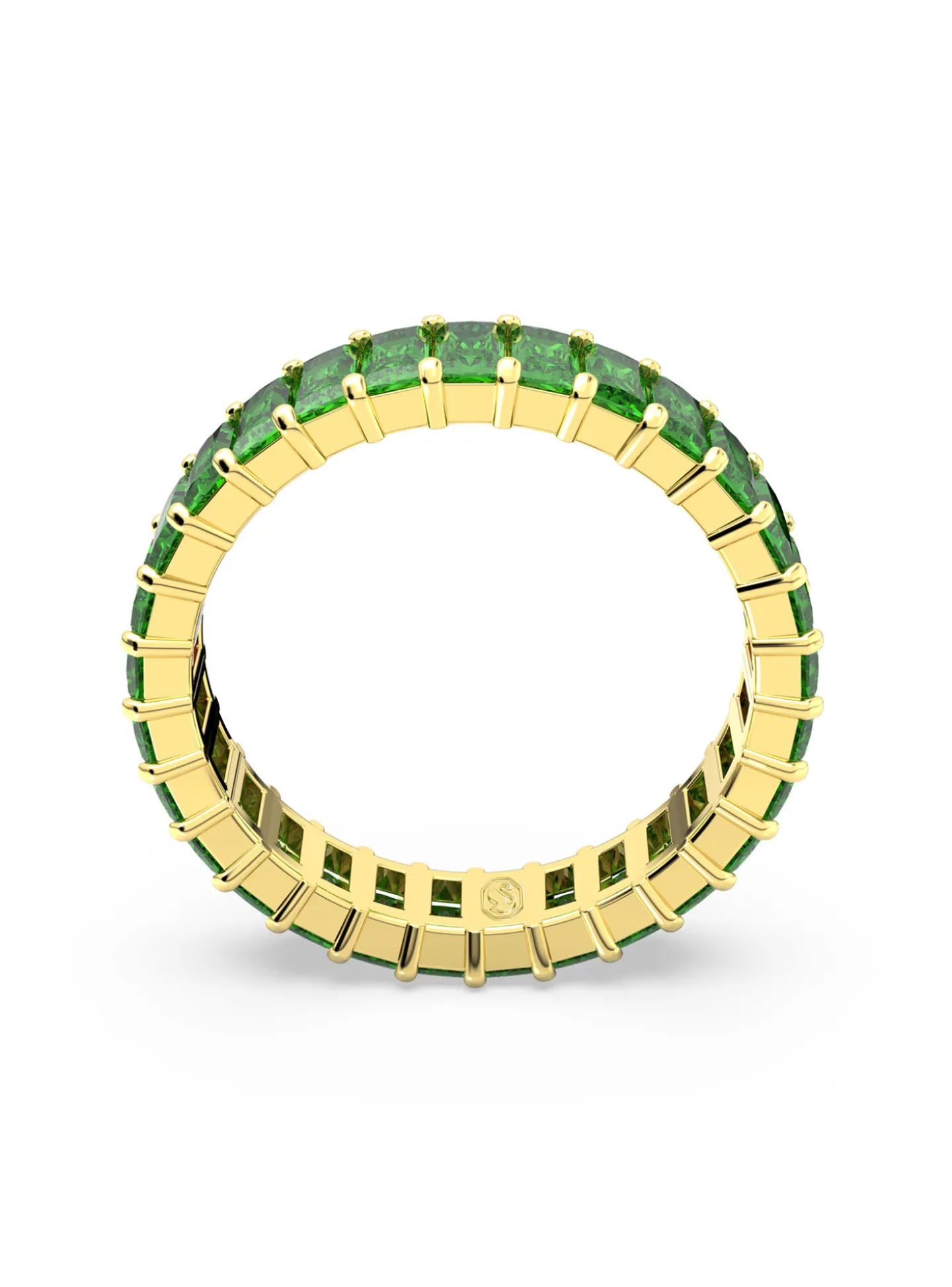 Bague Swarovski Matrix verte 52