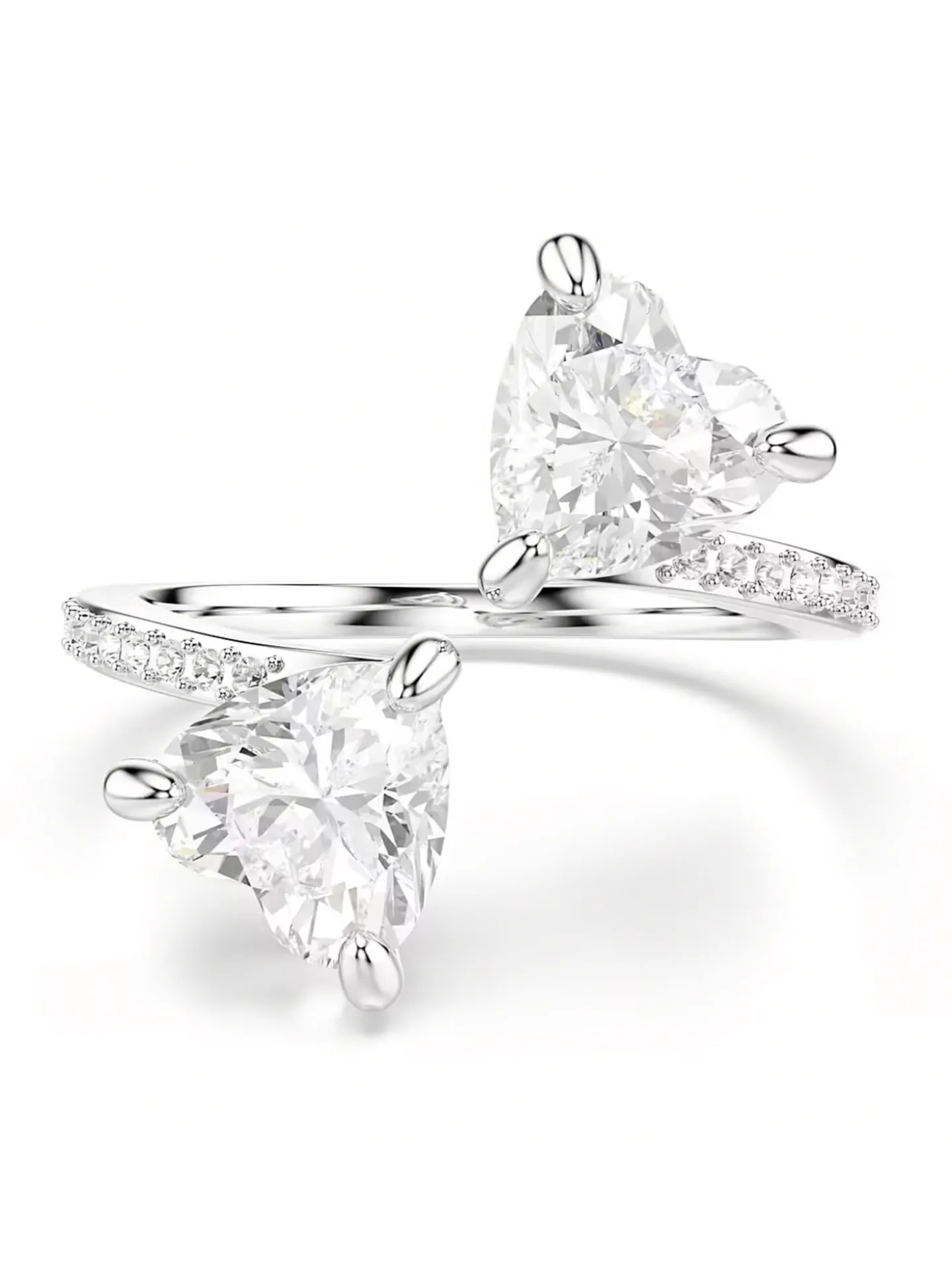 Bague Swarovski Mesmera argenté coeurT58