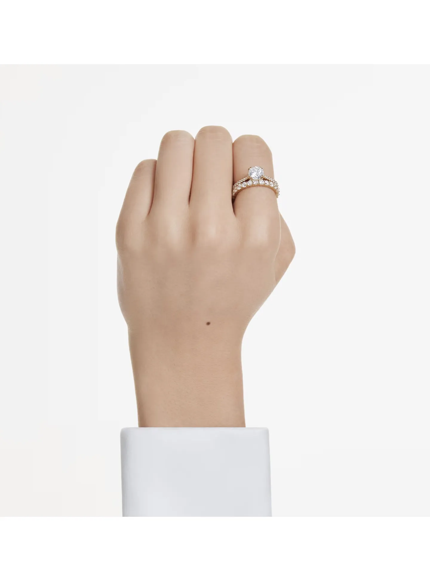 Bague Swarovski Stilla parure doré_x005f_x000D_T55
