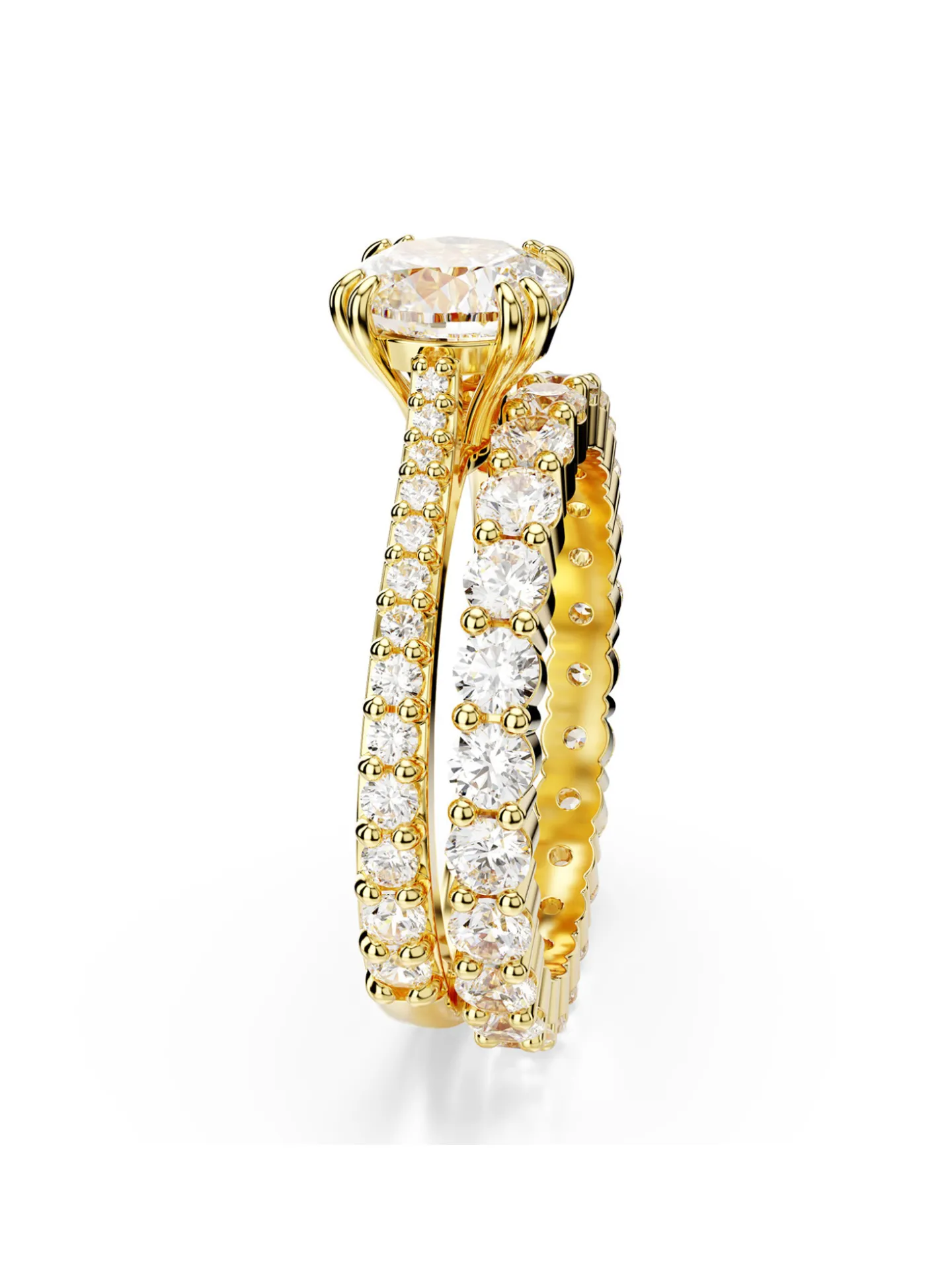 Bague Swarovski Stilla parure doré_x005f_x000D_T55