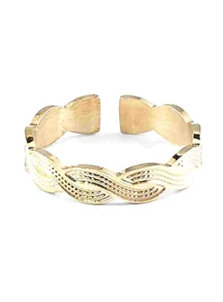Bague Zag Bijoux Kheops acier doré