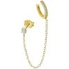 Boucle d'oreille ear cuff Lotus Silver dorée oxyde