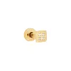 Boucle d'oreille individuelle Zag Bijoux Pacheco_x005f_x000D_acier doré oxyde