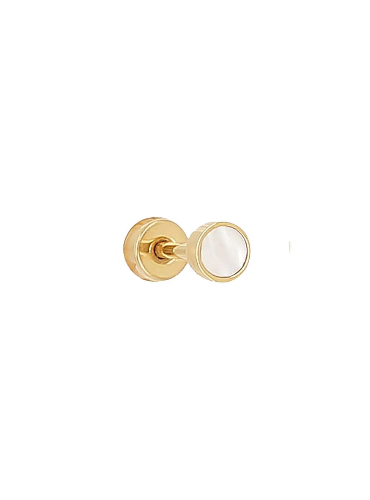 Boucle d'oreille individuelle Zag Bijoux Kamorta_x005f_x000D_acier doré Taille S