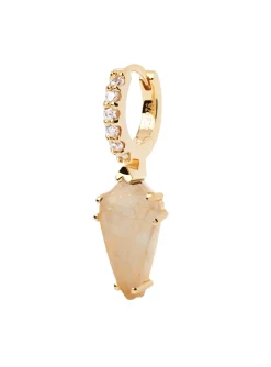 Boucle d'oreille individuelle PdPaola Naoki Quartz_x005f_x000D_rutilé