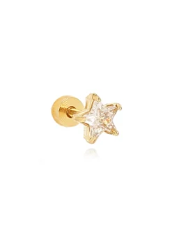 Boucle d'oreille individuelle Zag Bijoux Ténérife_x005f_x000D_acier doré oxyde