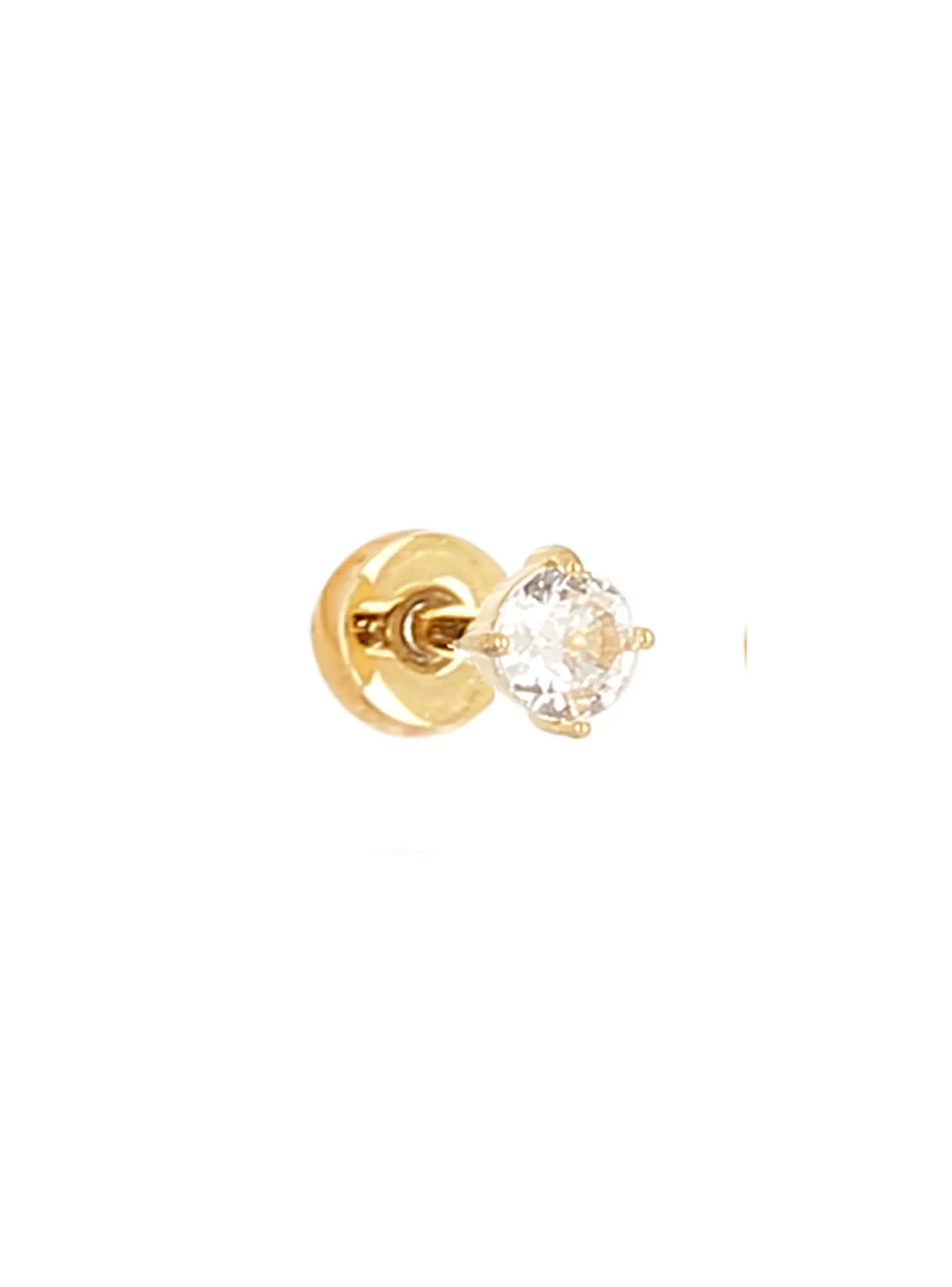 Boucle d'oreille individuelle Zag Bijoux Menorca_x005f_x000D_acier doré Taille S