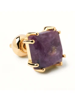 Boucle d'oreille individuelle PdPaola Suki Charoïte