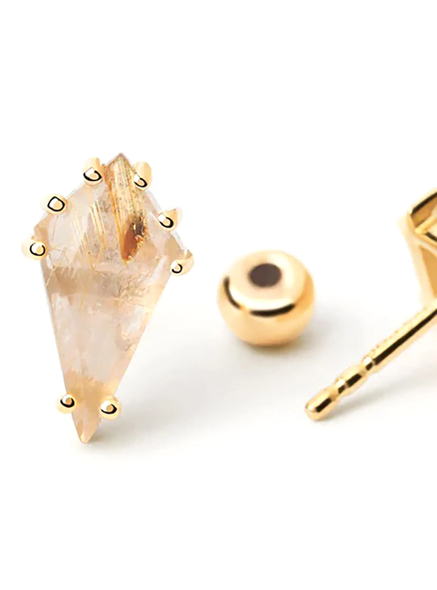 Boucle d'oreille individuelle PdPaola Akiro Rutile