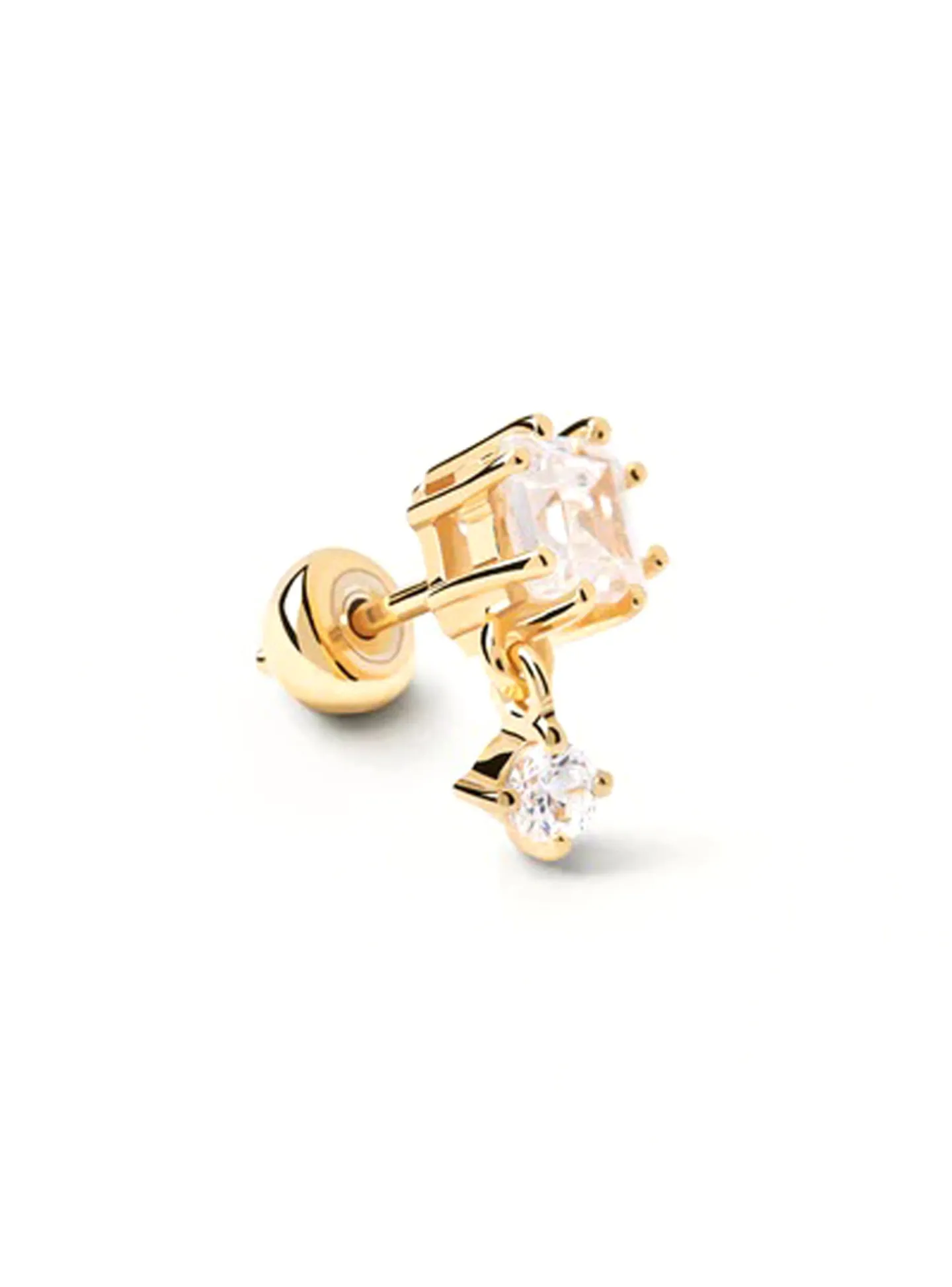Boucle d'oreille individuelle PdPaola Eli dorée