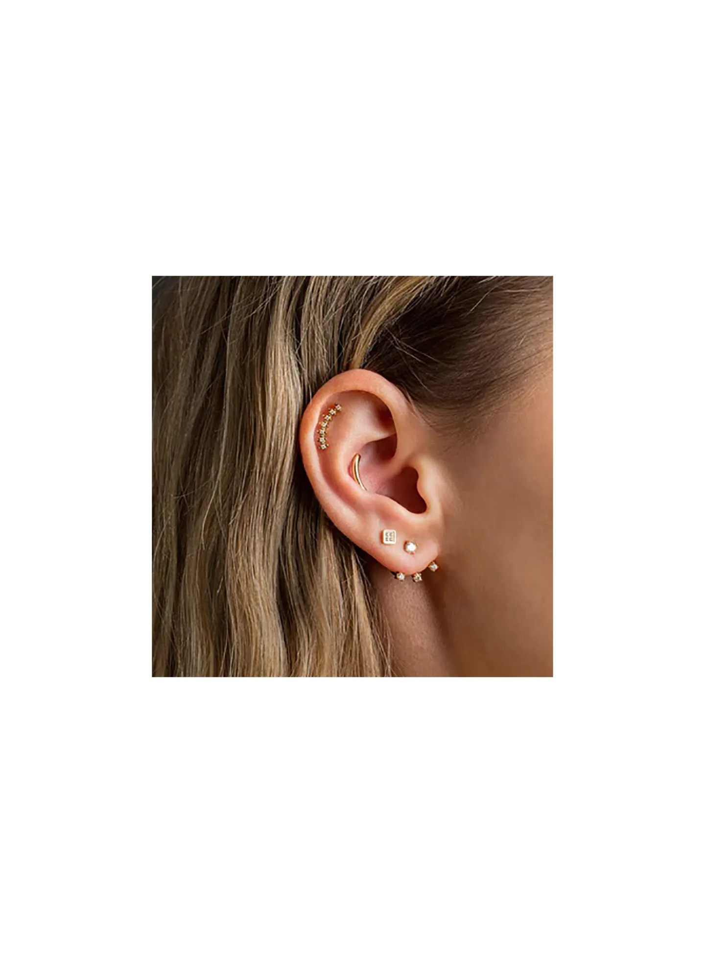 Boucle d'oreille individuelle Zag Bijoux Pacheco_x005f_x000D_acier doré oxyde