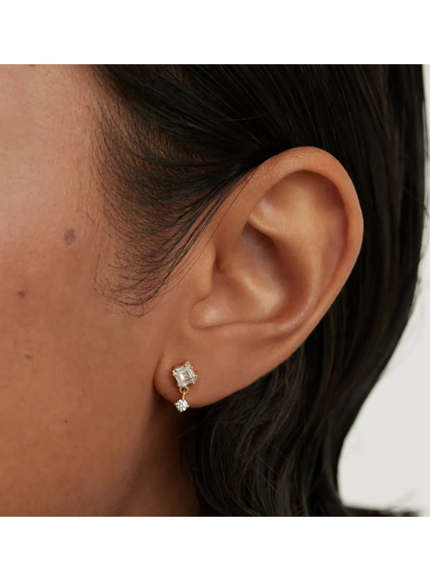 Boucle d'oreille individuelle PdPaola Eli dorée