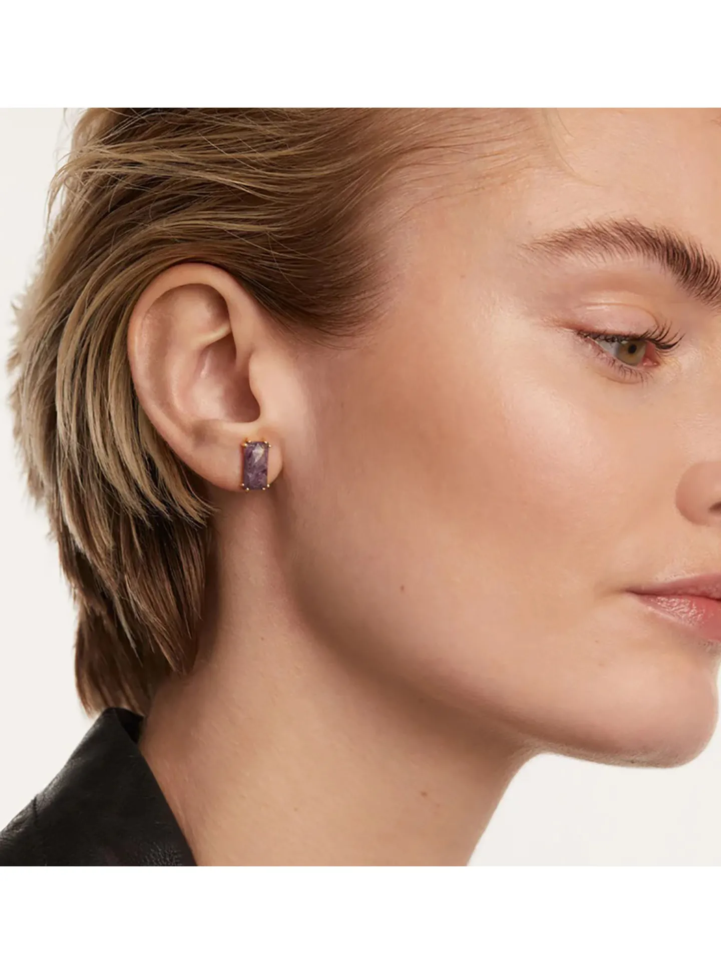 Boucle d'oreille individuelle PdPaola Maiko Charoïte