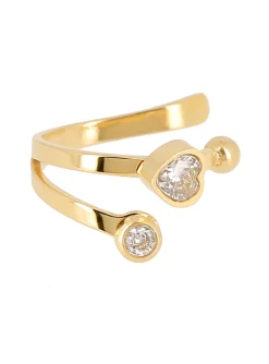 Boucle d'oreille Zag Bijoux earcuff coeur et rond