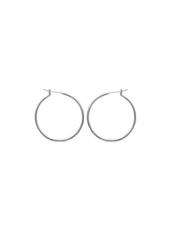 Boucle d'oreilles Brillaxis créoles argents 30 mm_x005f_x000D_fil rond 1.5 mm