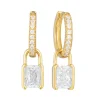 Boucles d'oreille Sif Jakobs ROCCANOVA avec pampille_x005f_x000D_argent plaqué or