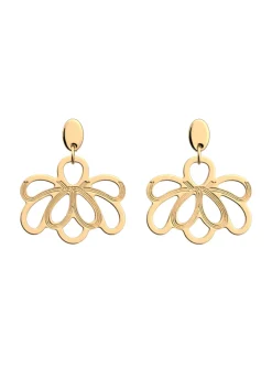Boucles d'oreilles Les Georgettes Flora_x005f_x000D_25 mm dorées