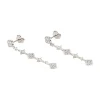 Boucles d'oreilles Agatha Beloved pendantes argent_x005f_x000D_fleurs