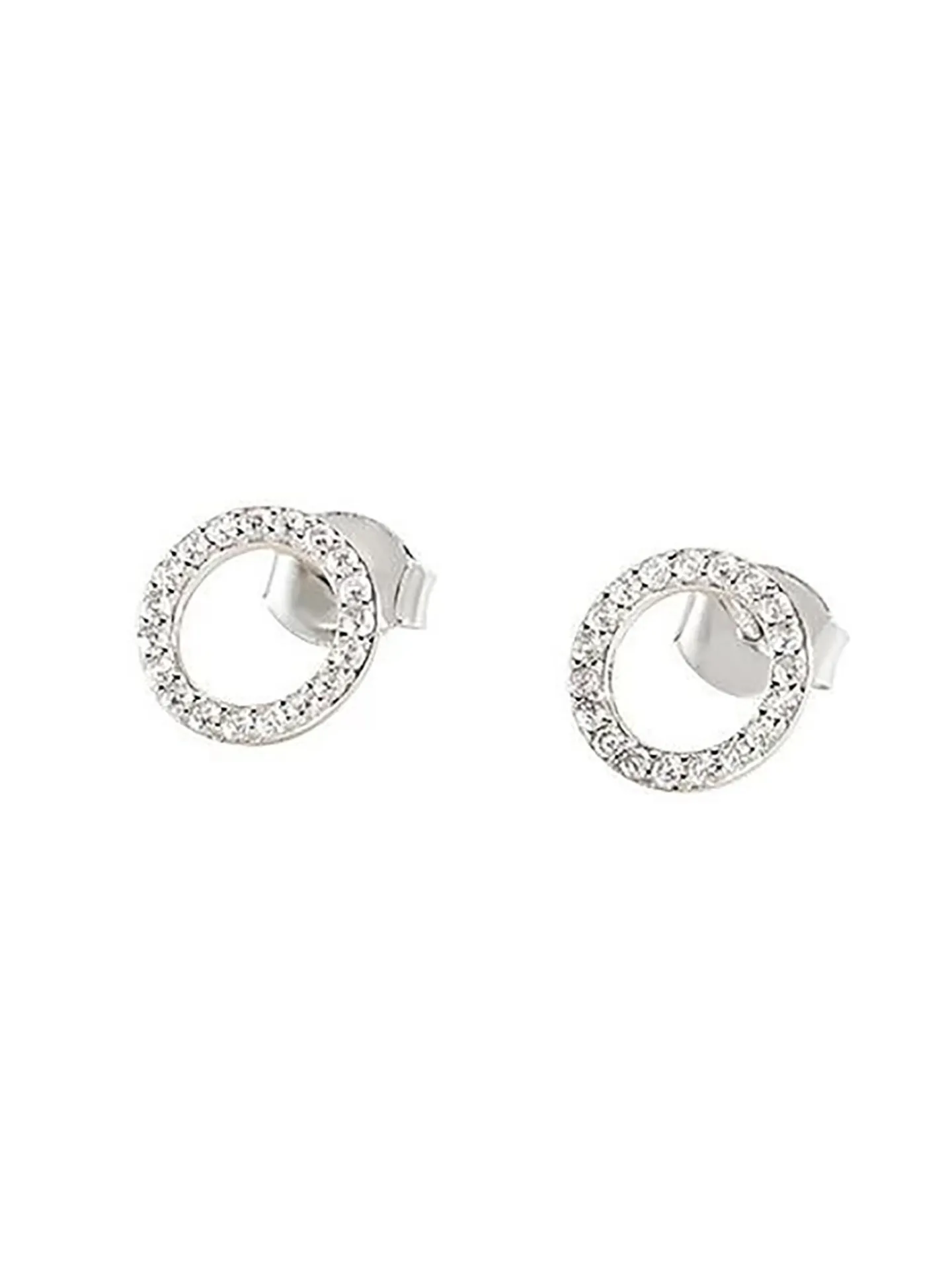 Boucles d'oreilles Agatha Rondou cercles évidésempierrés