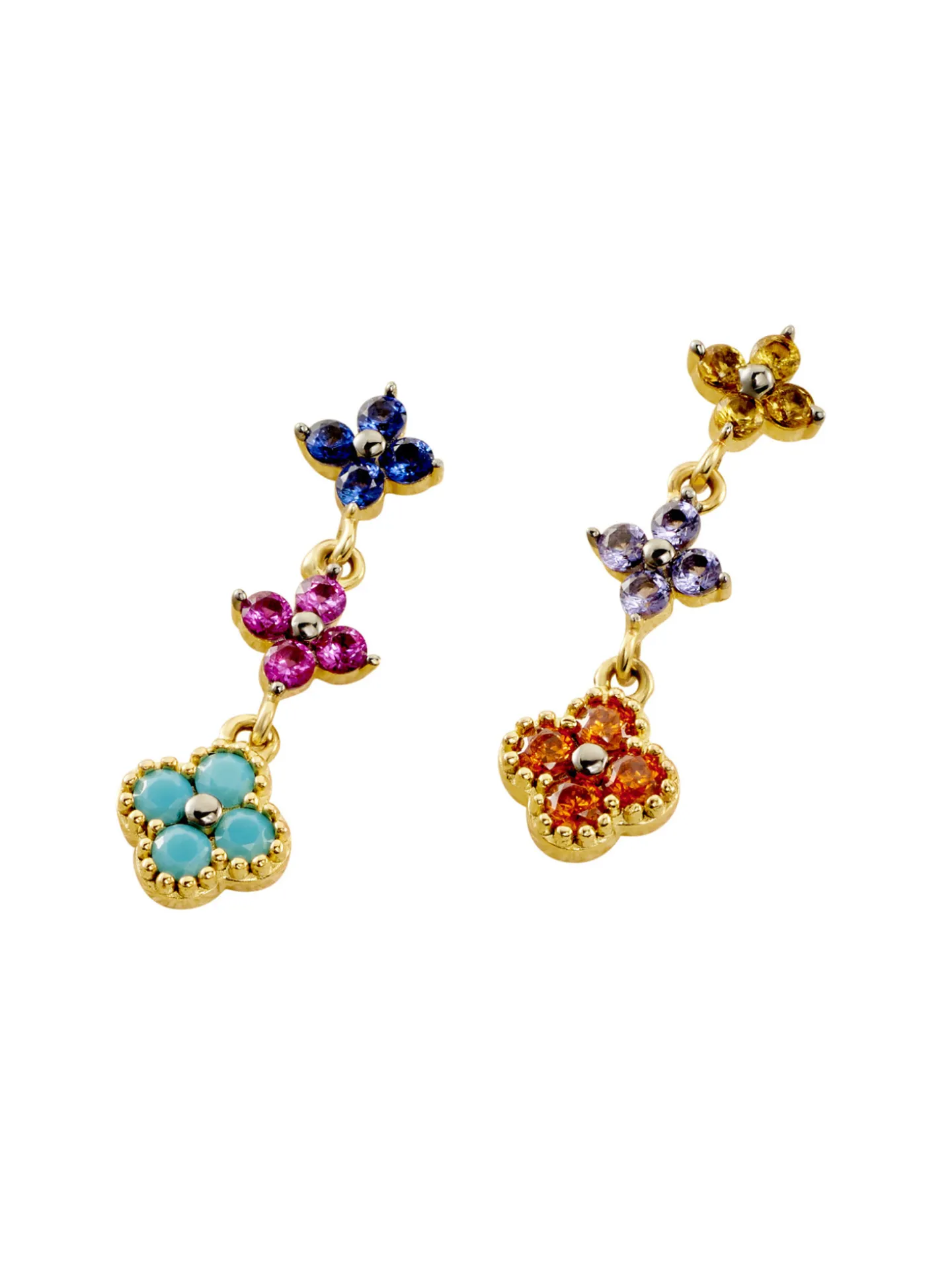 Boucles d'oreilles Agatha Beloved multicolores