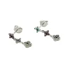 Boucles d'oreilles Agatha Beloved argent mi-longues