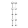 Boucles d'oreilles argent rhodié soleil
