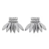 Boucles d'oreilles Brilalxis éventail empierrées