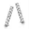 Boucles d'oreilles Brillaxis barrette or diamants