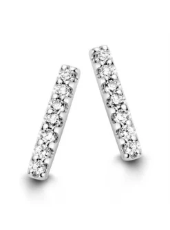 Boucles d'oreilles Brillaxis barrette or diamants
