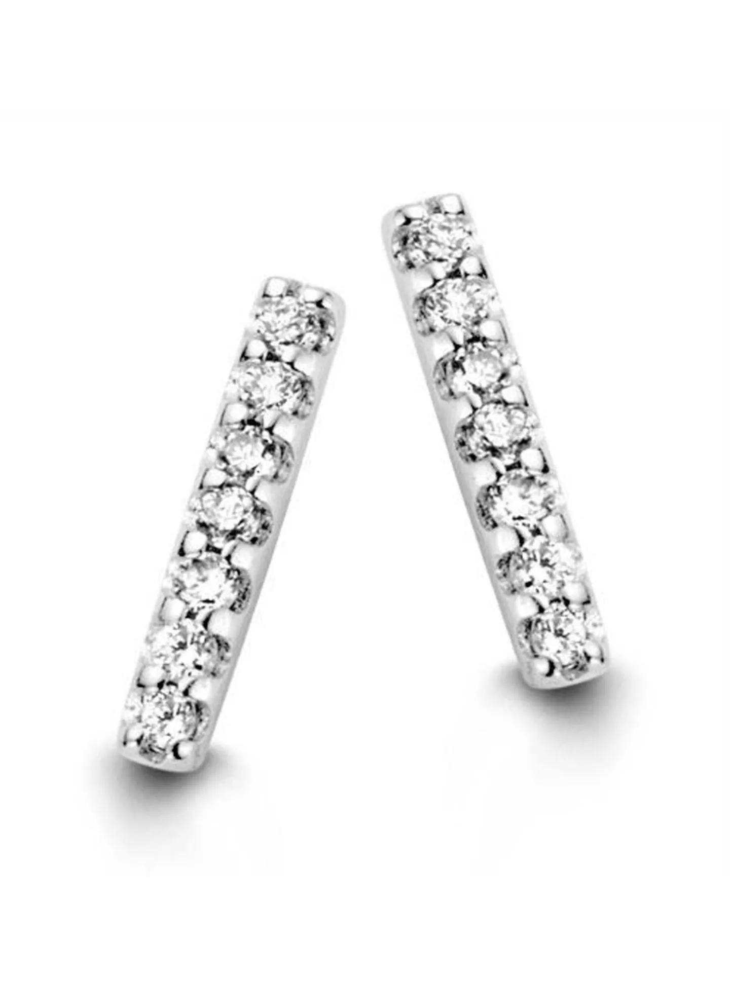 Boucles d'oreilles Brillaxis barrette or diamants