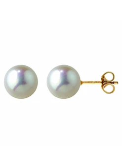 Boucles d'oreilles Brillaxis perles Akoya 7mm