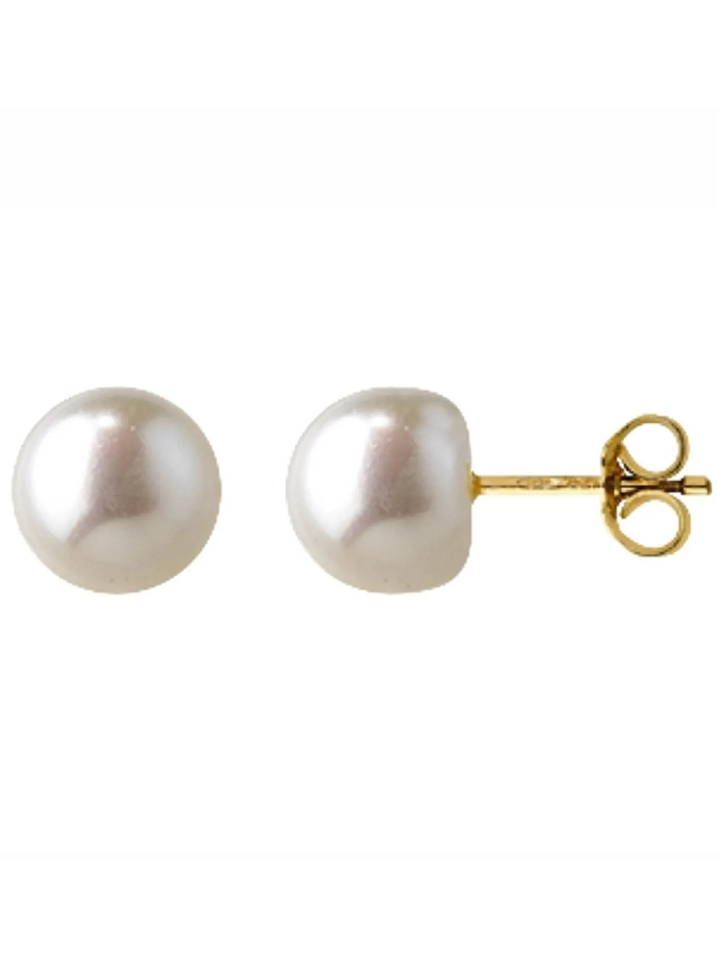 Boucles d'oreilles Brillaxis perles d'eau douce 8mm