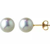 Boucles d'oreilles Brillaxis perle de culture 8 mm