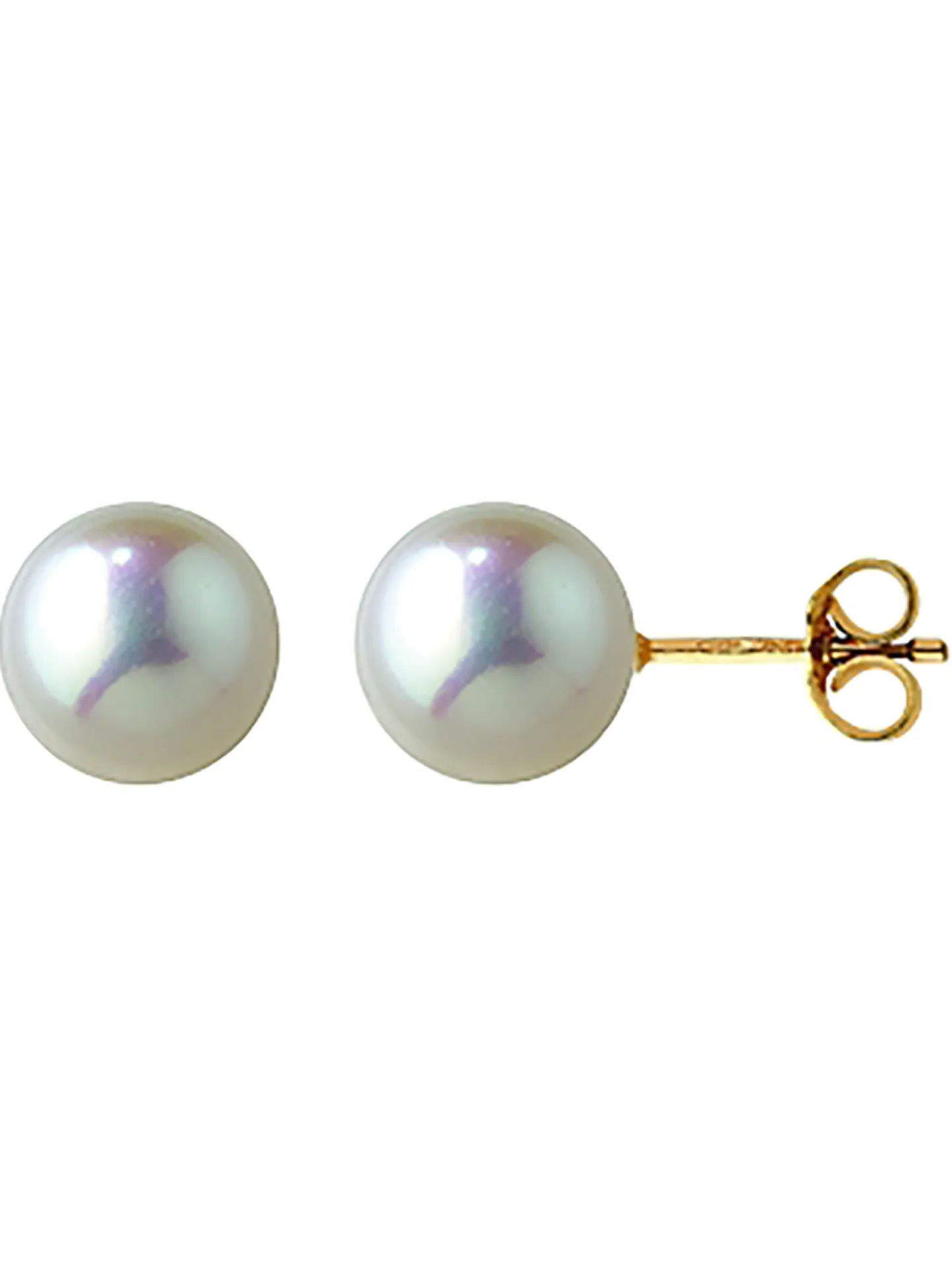 Boucles d'oreilles Brillaxis perle de culture 8 mm