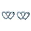 Boucles d'oreilles Brillaxis coeur entrelacé