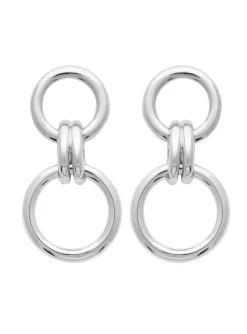 Boucles d'oreilles Brillaxis argent huit