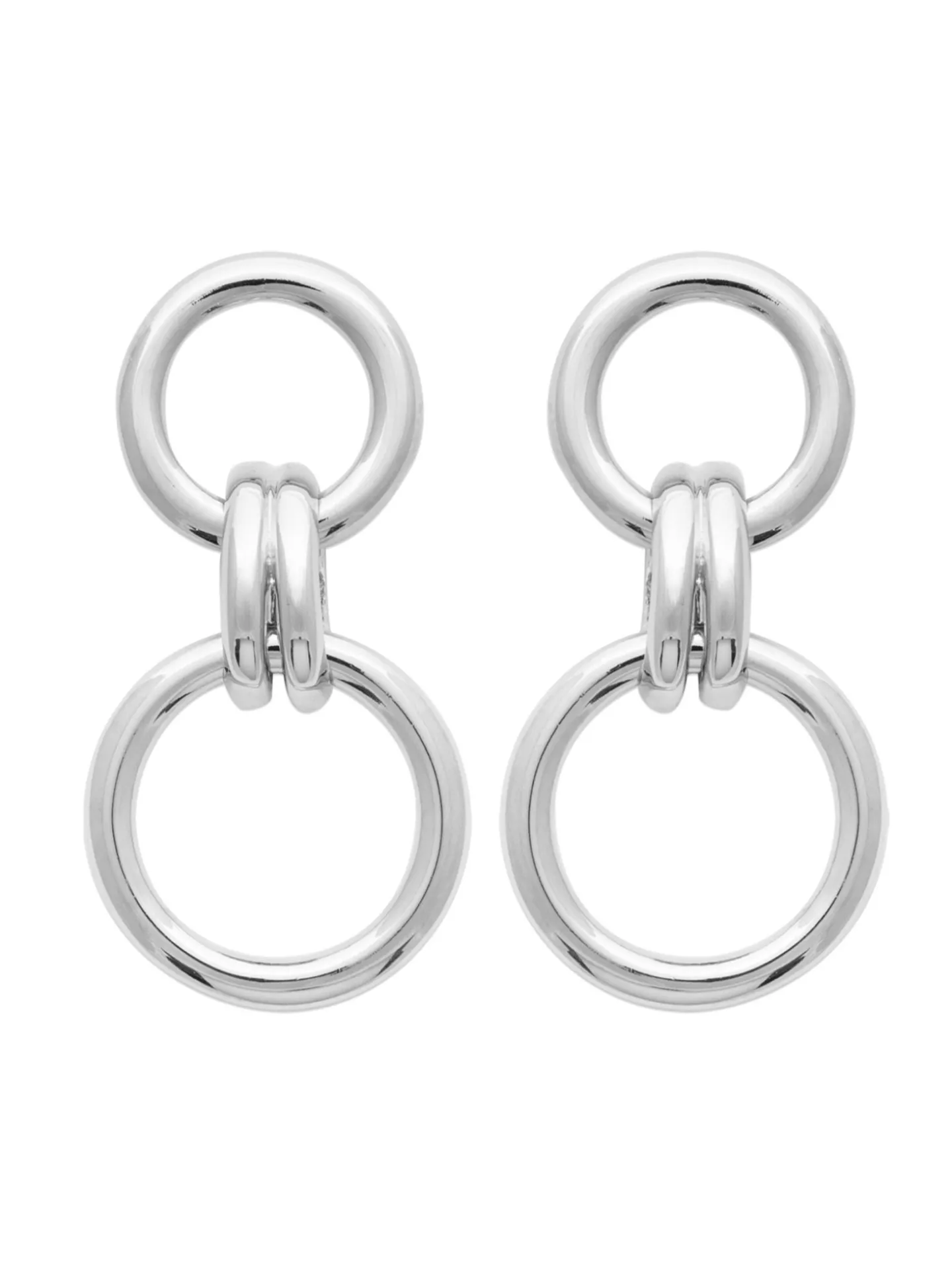 Boucles d'oreilles Brillaxis argent huit