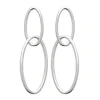 Boucles d'oreilles Brillaxis ovales argent