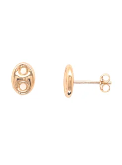 Boucles d'oreilles Brillaxis grain de café 6mm