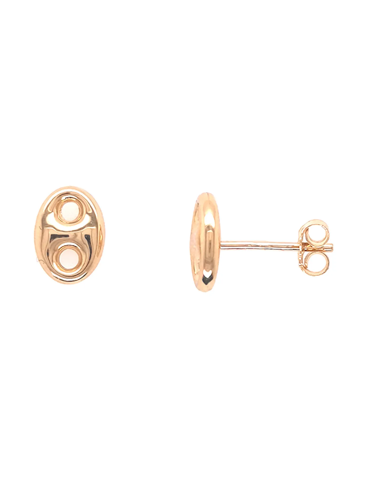 Boucles d'oreilles Brillaxis grain de café 6mm