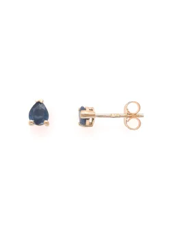 Boucles d'oreilles Brillaxis saphir poire 5x4